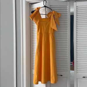 Yellow summer dress Midi